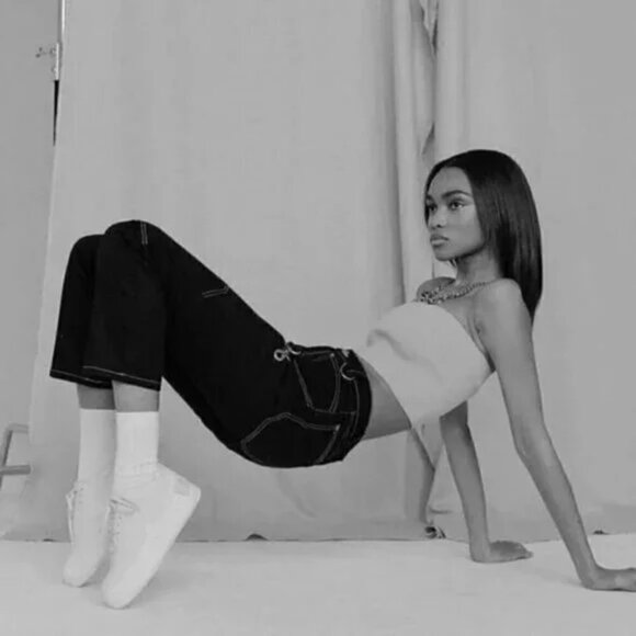 Brashy Studios Straight Leg Gotland Carpenter Jeans Trousers - Picture 3 of 7